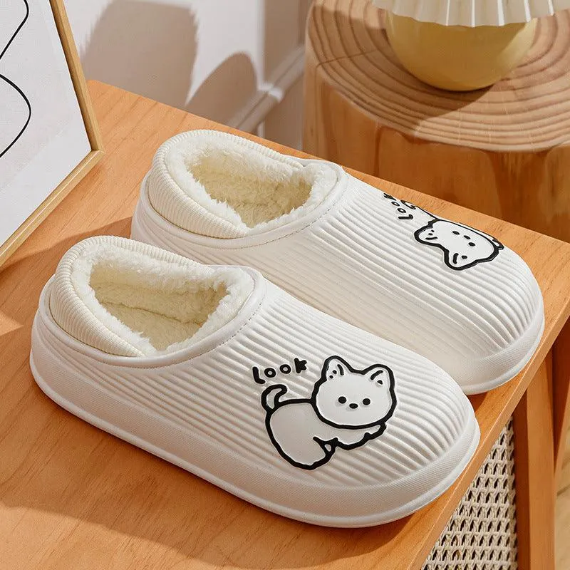 Cotton Slippers Women's Winter Indoor
