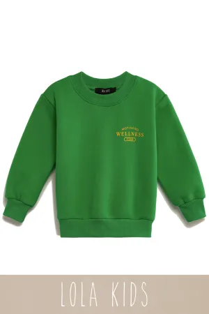Kids Motivated Wellness Club Exclusive Kids Crewneck - Green