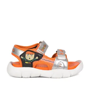 Lucy & Luke (Orange) Casual Sandal For Kids FLYNN-27 By Liberty