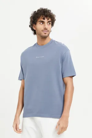 Men Blue Lounge Shirt