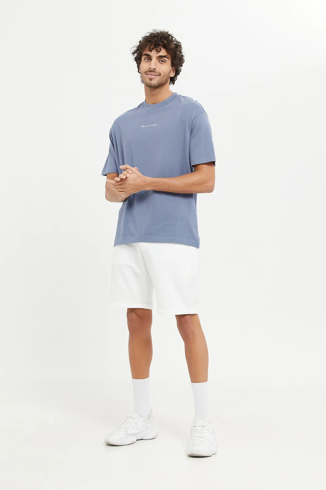 Men Blue Lounge Shirt
