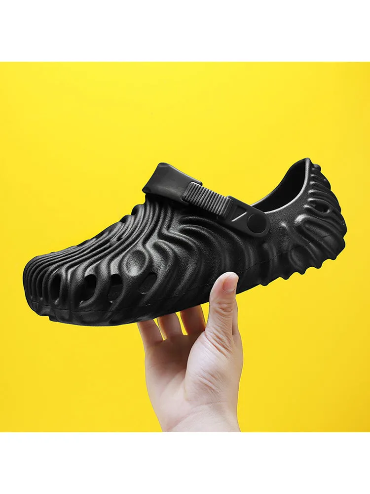 Men's Outdoor Wear Dual-Purpose Anti-Slip Hollow Beach Slipper&Sandals