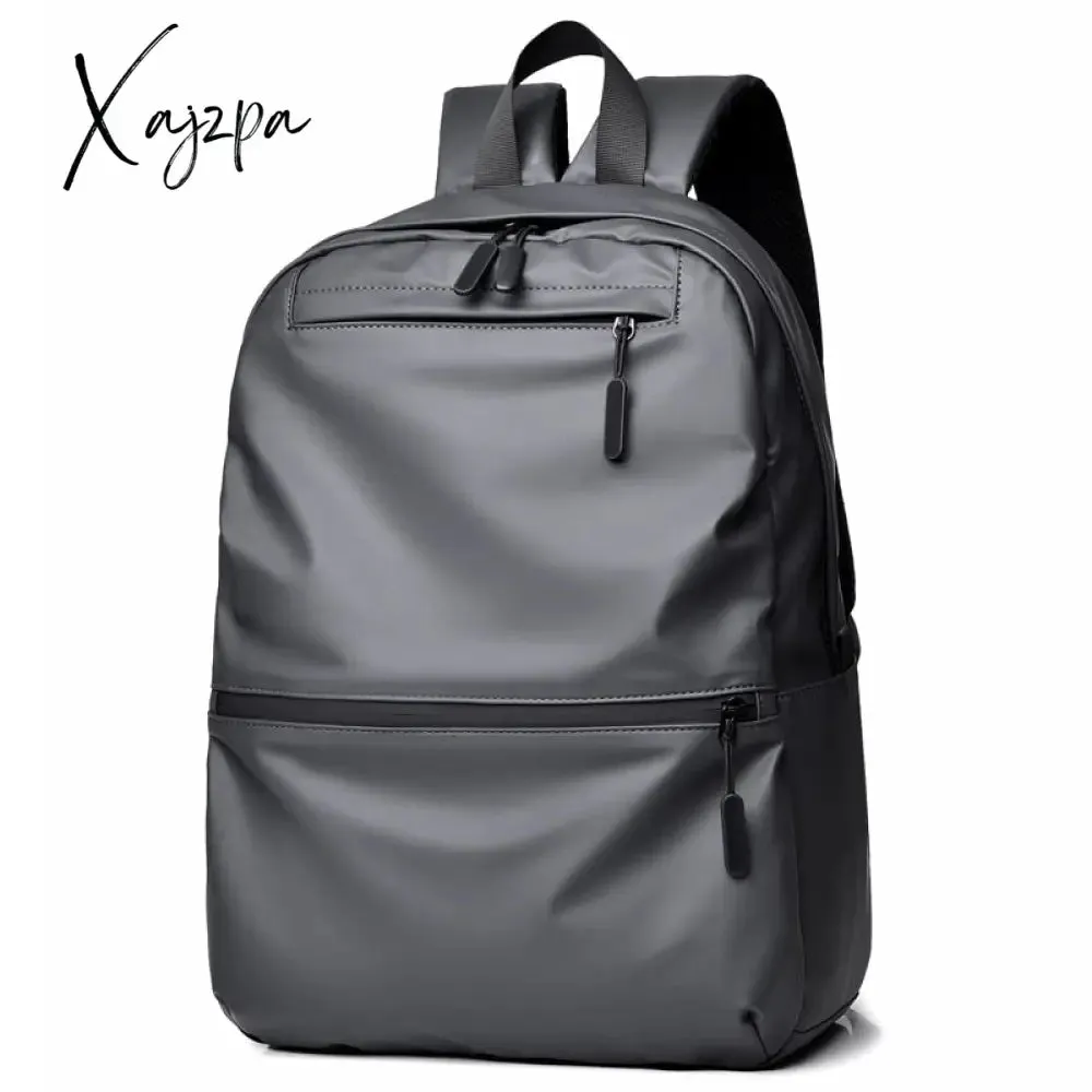Xajzpa - High Capacity Ultralight Backpack For Men Soft Polyester Fashion School Backpack  Laptop Waterproof Travel Shopping Bags Men's